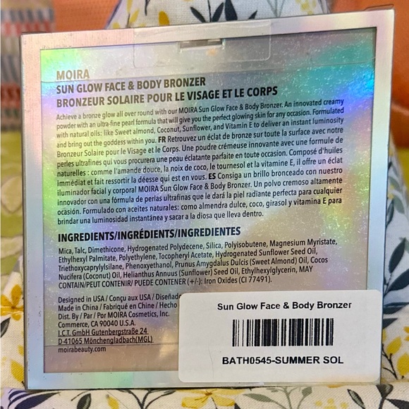 Moira Sun Glow Face & Body Bronzer: “Summer Sol 003” NWT - Picture 3 of 6